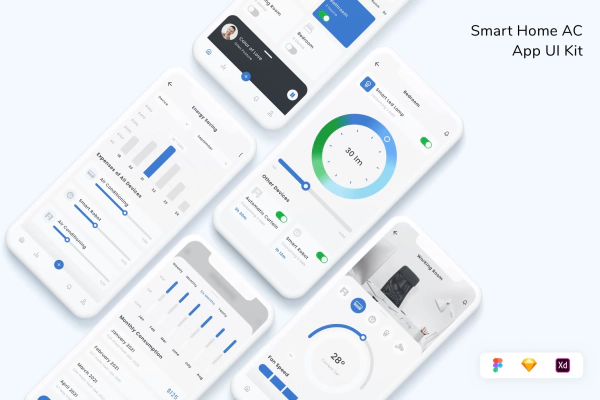 Smart Home AC App UI Kit