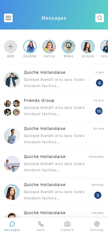 Messaging App UI Kit - Screenshot 16