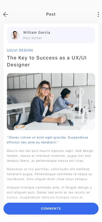 CMS Mobile App UI Kit - Screenshot 3