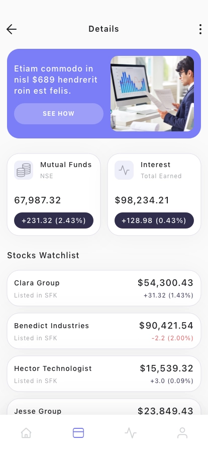 AI Fintech Dashboard Mobile App UI Kit - Screenshot 4