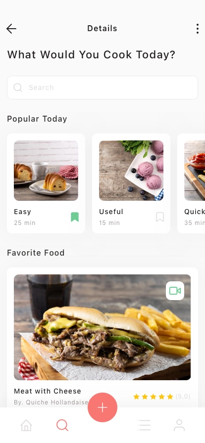 Food Recipe Mobile App UI Kit - Screenshot 2