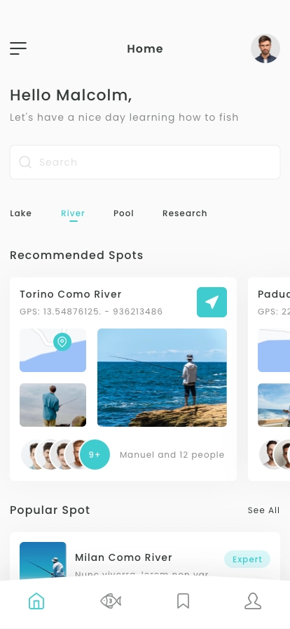 Fishing Platform Mobile App UI Kit - Screenshot 3