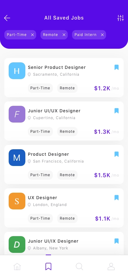 Job Finding Mobile App UI Kit - Screenshot 2