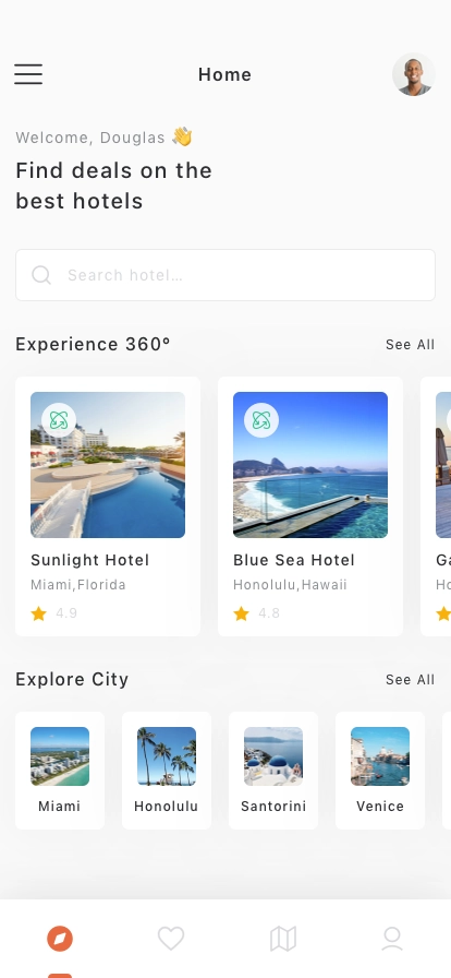 Hotel Booking Mobile App UI Kit - Screenshot 1