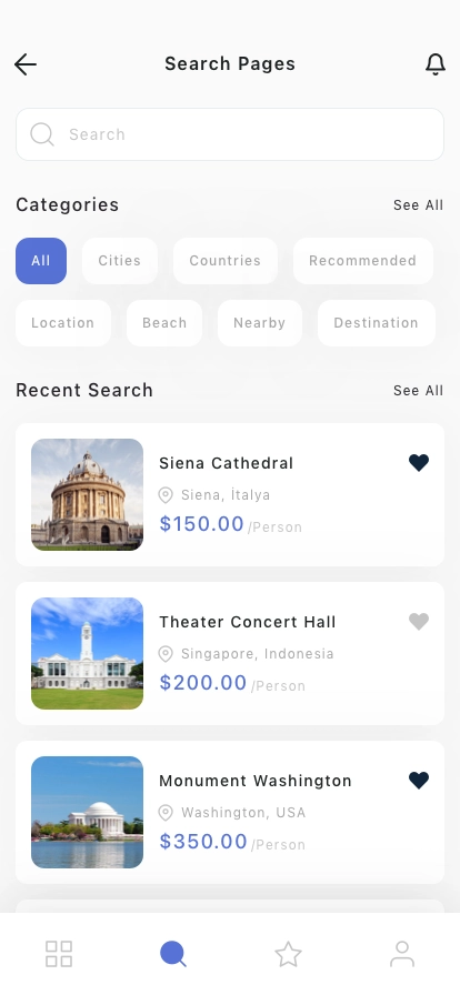 Travel & Discover Mobile App UI Kit - Screenshot 3