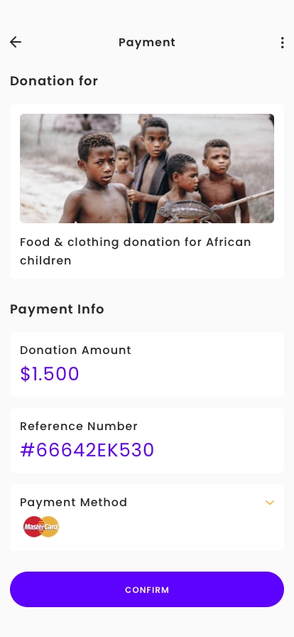 Donation Mobile App UI Kit - Screenshot 5