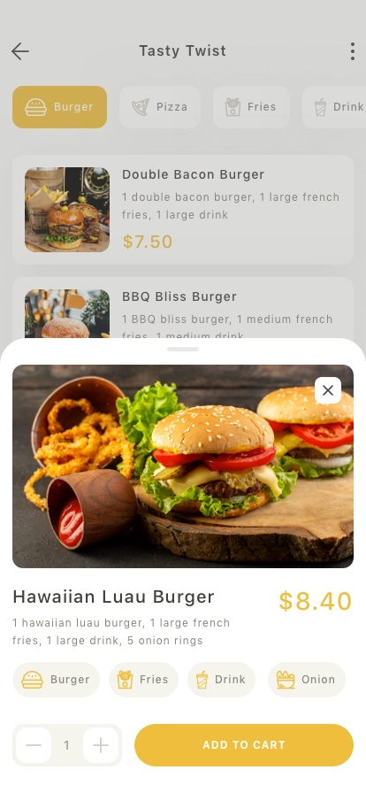 Food Delivery Mobile App UI Kit - Screenshot 5