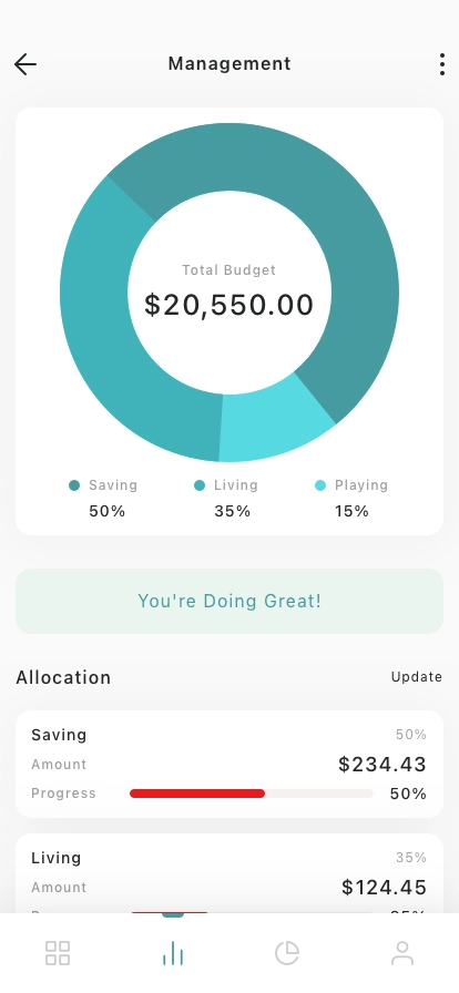 Financial Assistant Mobile App UI Kit - Screenshot 2