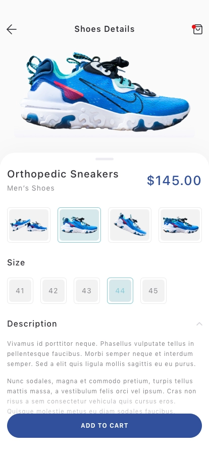 Shoes Online Shop Mobile App UI Kit - Screenshot 2