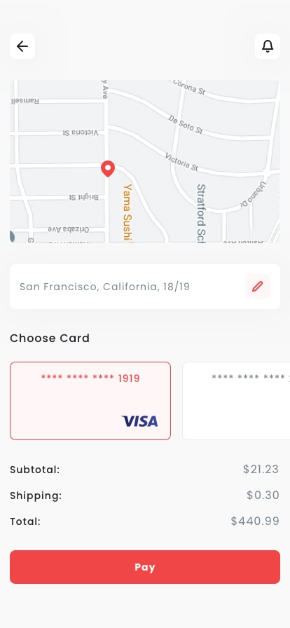 Fastfood Delivery App UI Kit - Screenshot 4