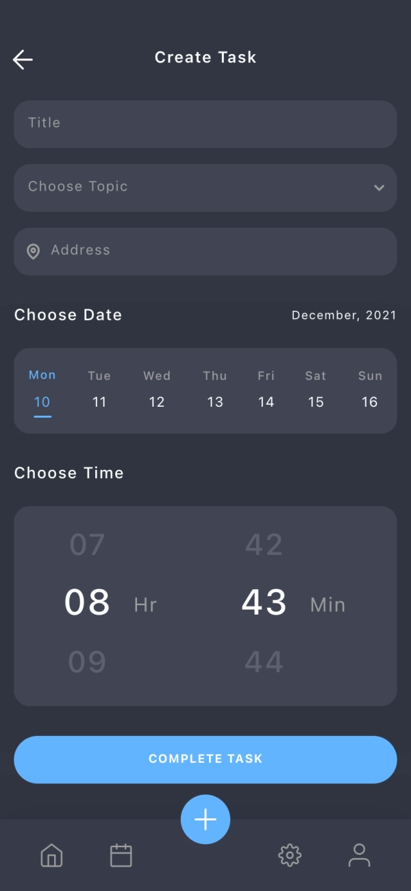 Task Planner Mobile App UI Kit - Screenshot 2