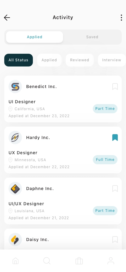 Job Finder Mobile App UI Kit - Screenshot 4