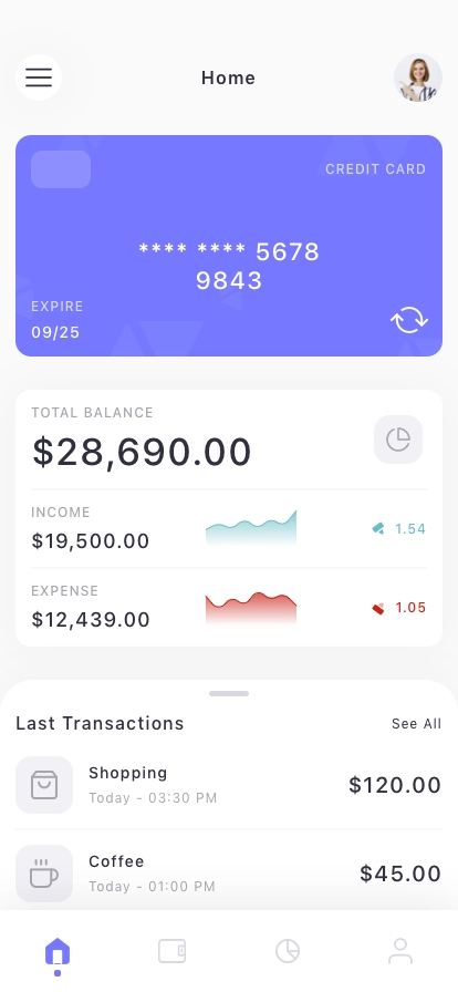 SwiftPay Mobile App UI Kit - Screenshot 2