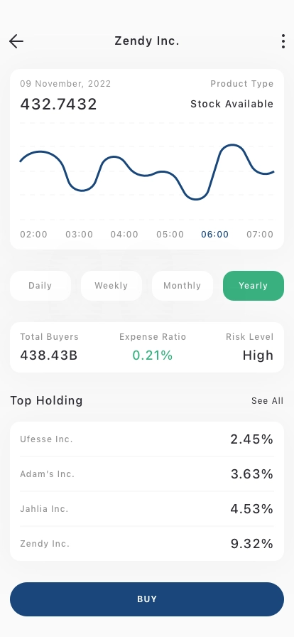 Stock Market Mobile App UI Kit - Screenshot 4