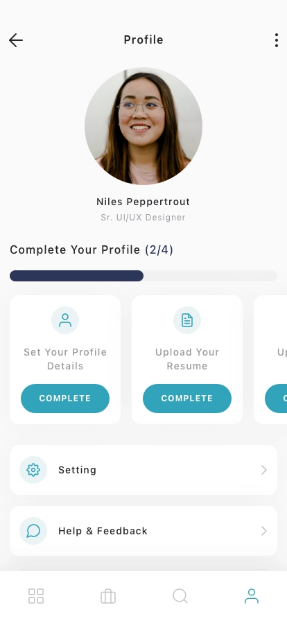 Job Finding Mobile App UI Kit - Screenshot 3