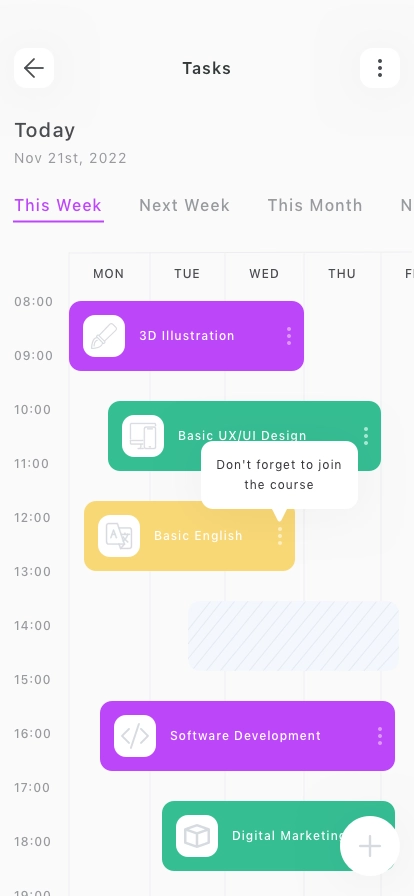 Online Learning Course Mobile App UI Kit - Screenshot 3
