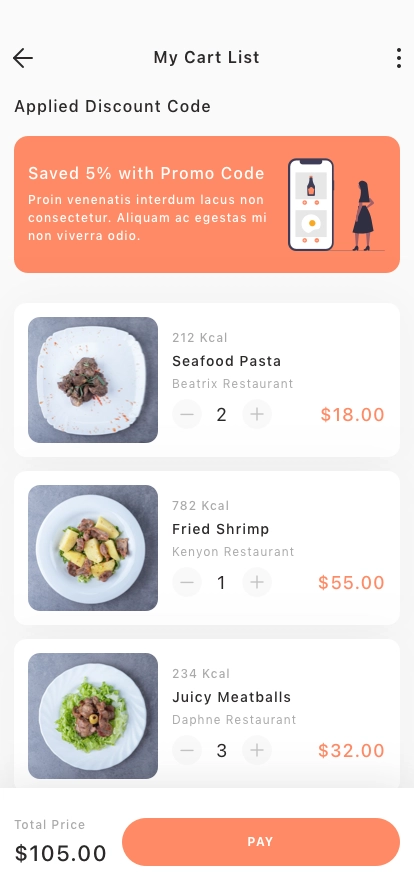 Food & Restaurant Delivery Mobile App UI Kit - Screenshot 5