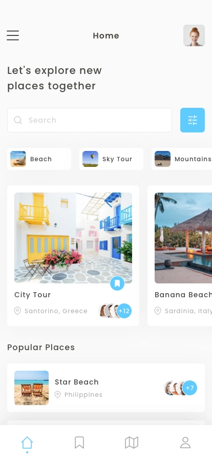 Travel Booking Mobile App UI Kit - Screenshot 1