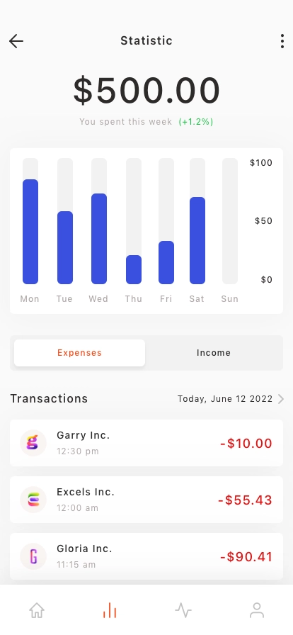 Finance & Fintech Mobile App UI Kit - Screenshot 3