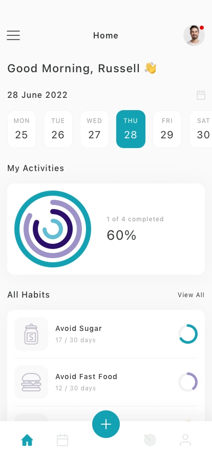 Daily Habits Mobile App UI Kit - Screenshot 2