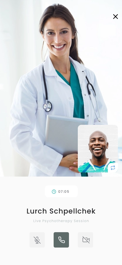 Online Therapy Mobile App UI Kit - Screenshot 2