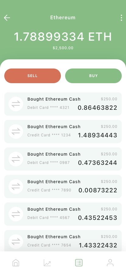 Cryptocurrency Trade Mobile App UI Kit - Screenshot 2