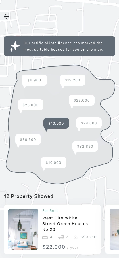 AI Rent Property Mobile App UI Kit - Screenshot 2