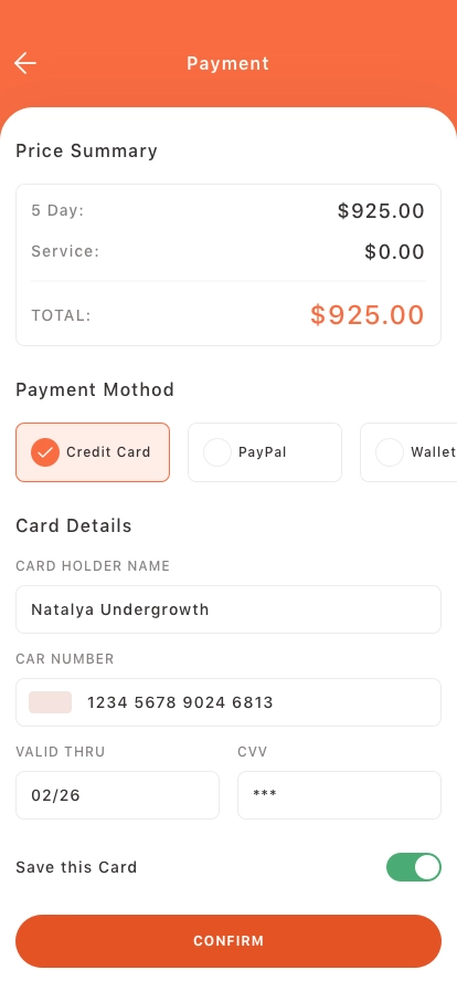 Car Rental App UI Kit - Screenshot 5