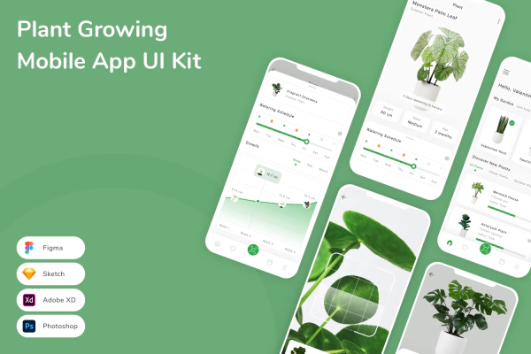 Plant Growing Mobile App UI Kit