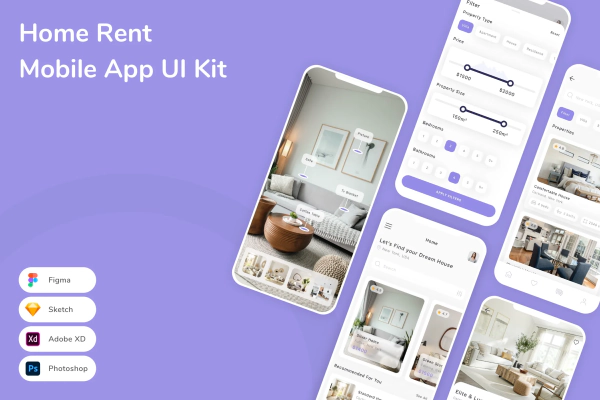 Home Rent Mobile App UI Kit