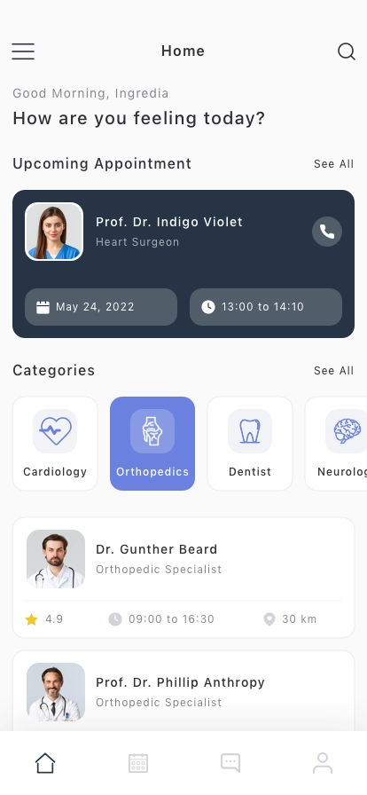 Healthcare Solutions Mobile App UI Kit - Screenshot 1