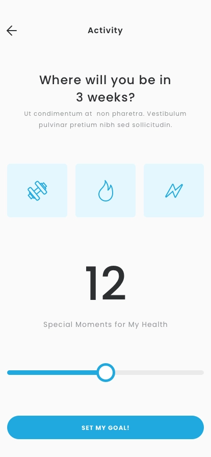 Activities Milestones App UI Kit - Screenshot 3
