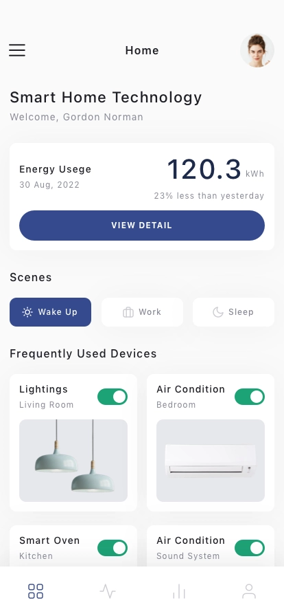 AI Smart Home Mobile App UI Kit - Screenshot 1