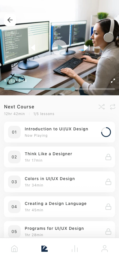 Online Course Mobile App UI Kit - Screenshot 3
