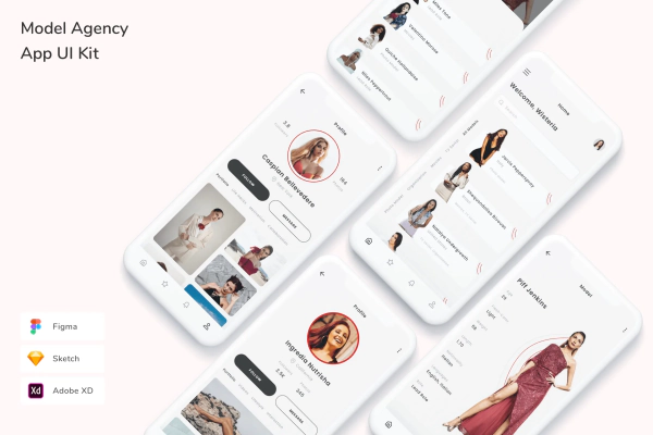 Model Agency App UI Kit