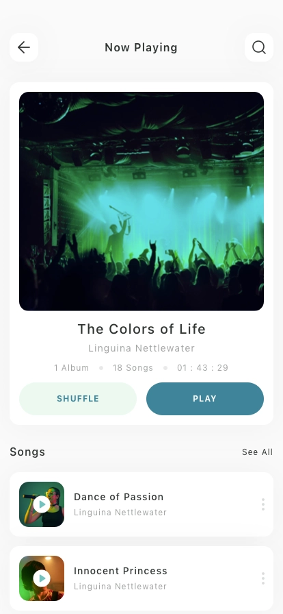 AI Music Player Mobile App UI Kit - Screenshot 4