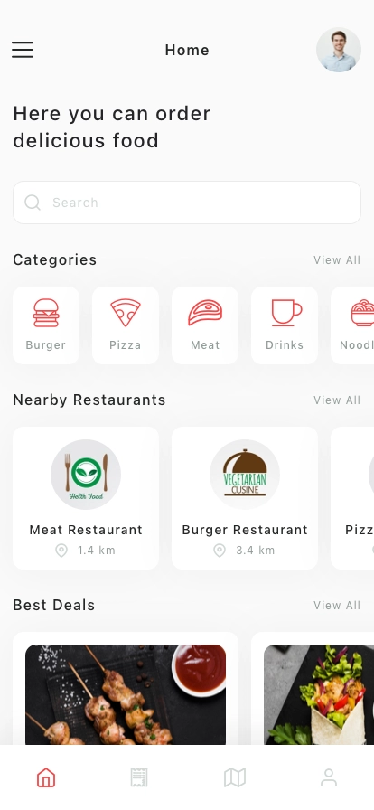 Food Delivery Mobile App UI Kit - Screenshot 1