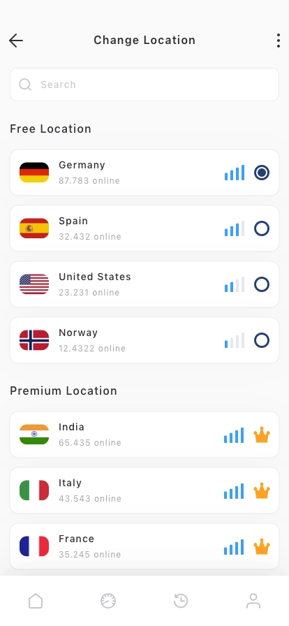 Speed Test & VPN Mobile App UI Kit - Screenshot 1