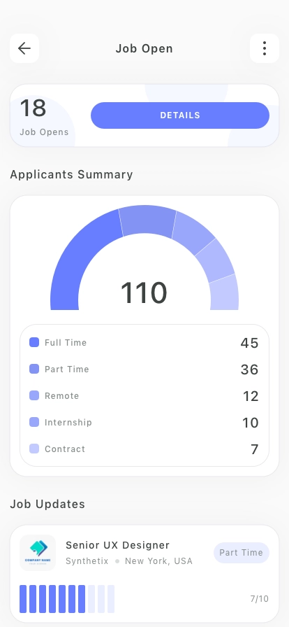 Job Finder Mobile App UI Kit - Screenshot 4