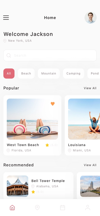 Tour & Travel Mobile App UI Kit - Screenshot 1
