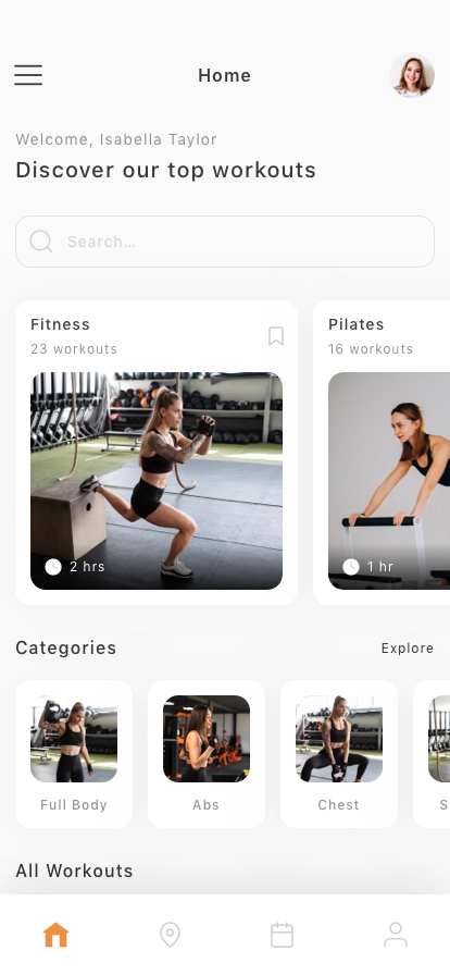 Sport Center Mobile App UI Kit - Screenshot 3
