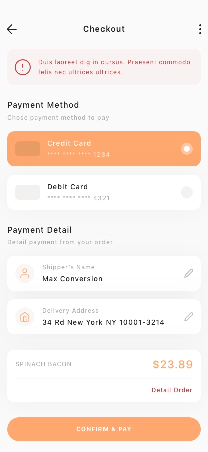 Food Delivery Mobile App UI Kit - Screenshot 5