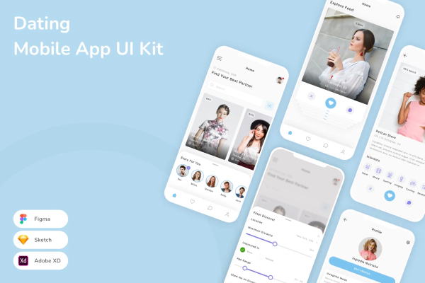 Dating Mobile App UI Kit