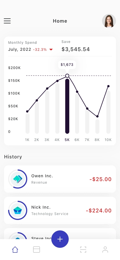 Expense Manager Mobile App UI Kit - Screenshot 2