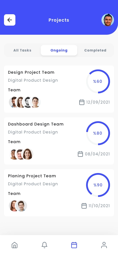 Team & Project Management App UI Kit for Figma, Sketch & XD | UIworkshop