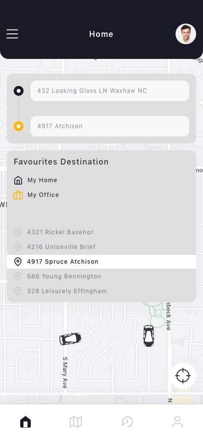 Taxi Booking Mobile App UI Kit - Screenshot 3