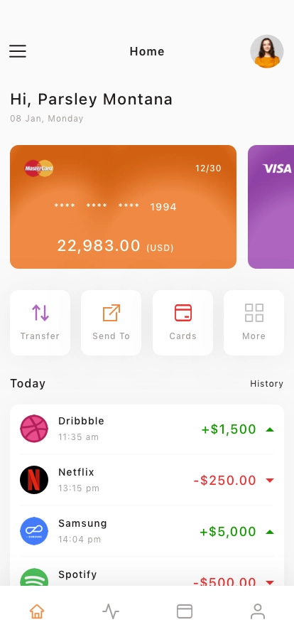 Finance & Payment App UI Kit - Screenshot 1