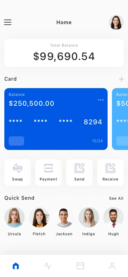 Personal Wallet Mobile App UI Kit - Screenshot 1