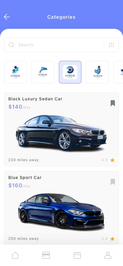Drive Rental Mobile App UI Kit - Screenshot 3