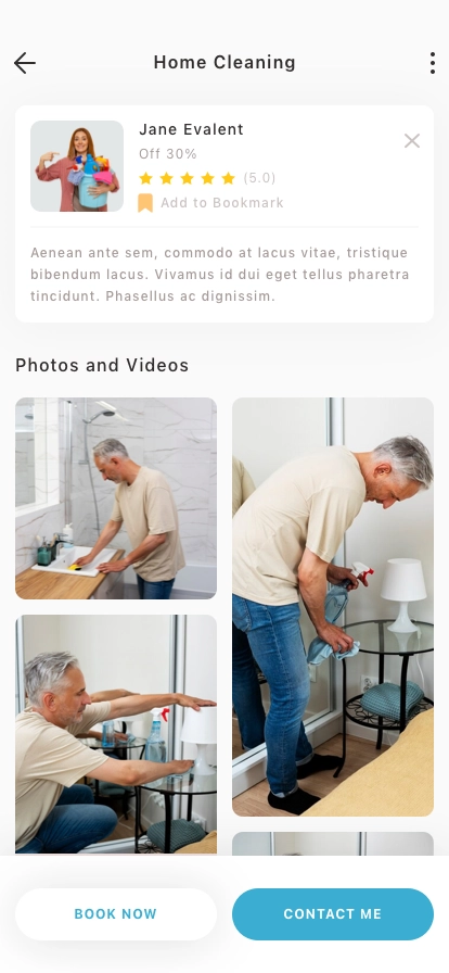 Home Service Mobile App UI Kit - Screenshot 5